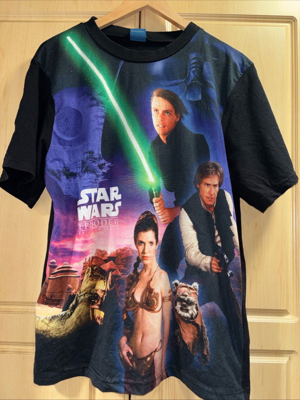 Star Wars Episode VI Return Of The Jedi All Over Print T-Shirt M Peacocks 2015